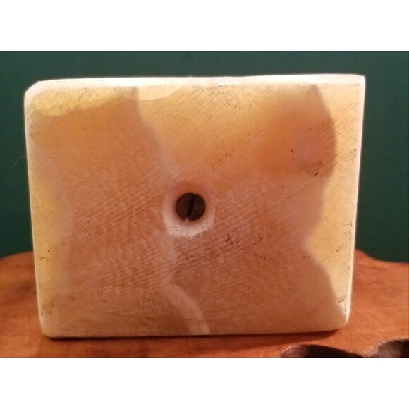 Vintage Egyptian Souvenir Tutankhamun King Tut Bronze Bust w/ Marble Base - Picture 6 of 6